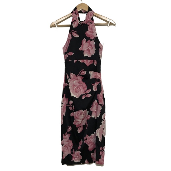 Karen Millen Dresses & Skirts - Karen Millen Rose Print Halter Dress